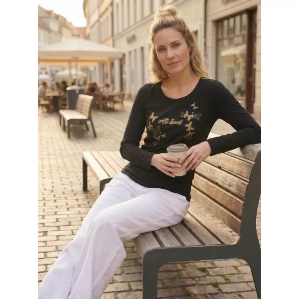  Dámské triko ALTISPORT CARRYOVER ALW011169 ČERNOZLATÁ 