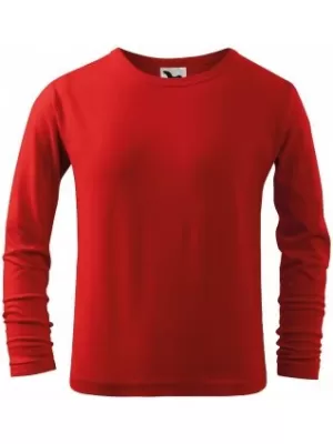 Dětské triko MALFINI FIT-T LS 121 ČERVENÁ
