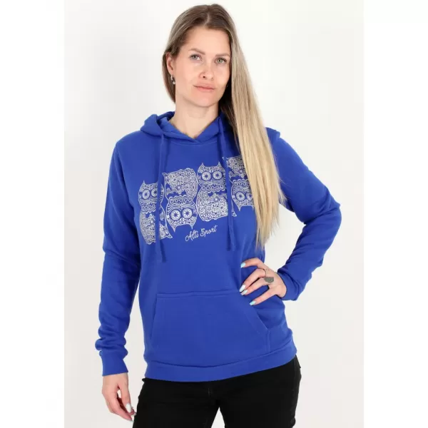  Dámská mikina ALTISPORT ALW005JN795 KRÁLOVSKÁ MODRÁ 