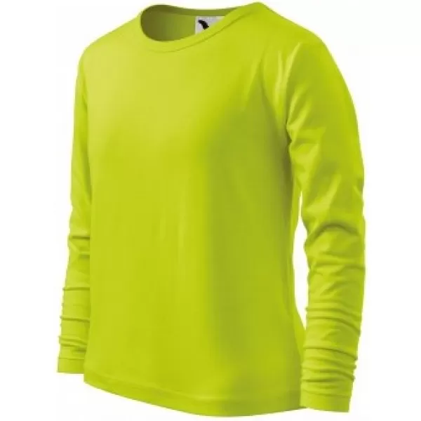  Dětské triko MALFINI FIT-T LS 121 LIMETKOVÁ 