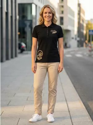 Dámské triko ALTISPORT ALW026210 ČERNOZLATÁ