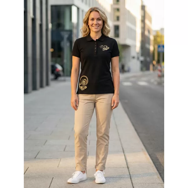  Dámské triko ALTISPORT ALW026210 ČERNOZLATÁ 