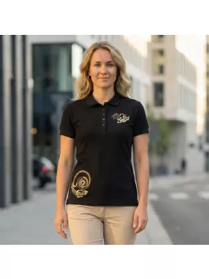 Dámské triko ALTISPORT ALW026210 ČERNOZLATÁ