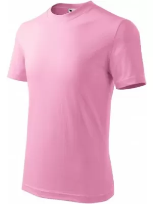 Dětské triko MALFINI BASIC 138 RŮŽOVÁ