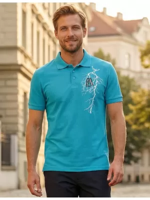 Pánské triko ALTISPORT CARRYOVER ALM027203 TYRKYSOVÁ