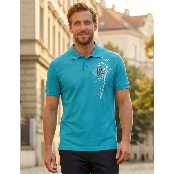 Pánské triko ALTISPORT CARRYOVER ALM027203 TYRKYSOVÁ 