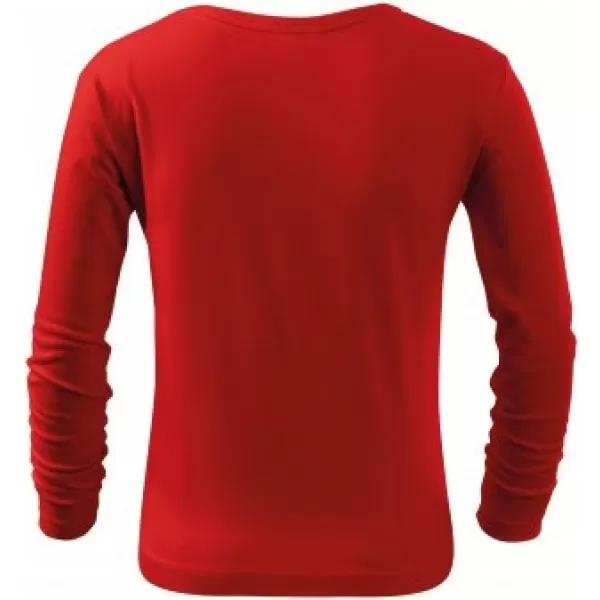  Dětské triko MALFINI FIT-T LS 121 ČERVENÁ 