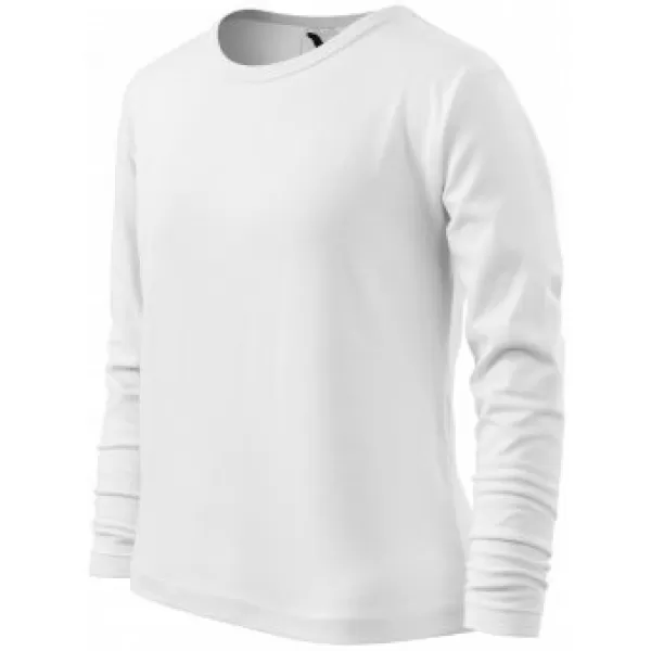  Dětské triko MALFINI FIT-T LS 121 BÍLÁ 