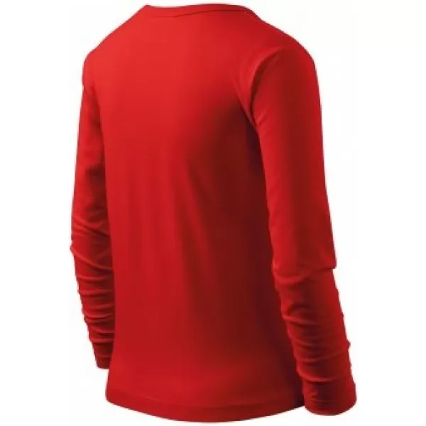  Dětské triko MALFINI FIT-T LS 121 ČERVENÁ 
