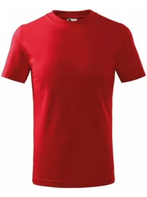 Dětské triko MALFINI BASIC 138 ČERVENÁ