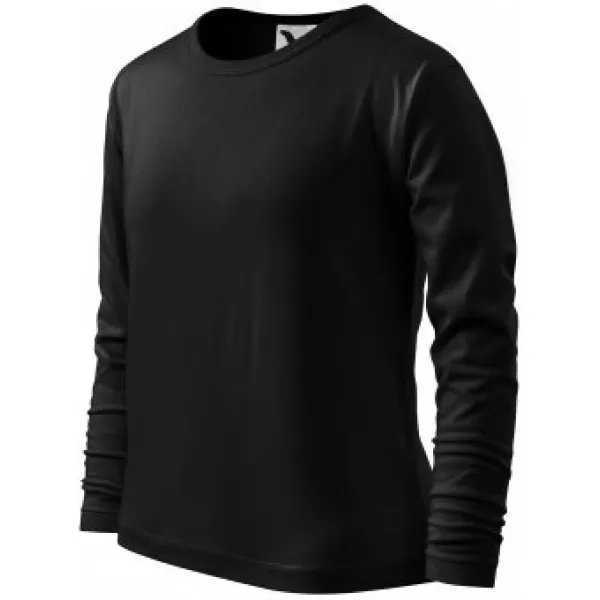  Dětské triko MALFINI FIT-T LS 121 ČERNÁ 