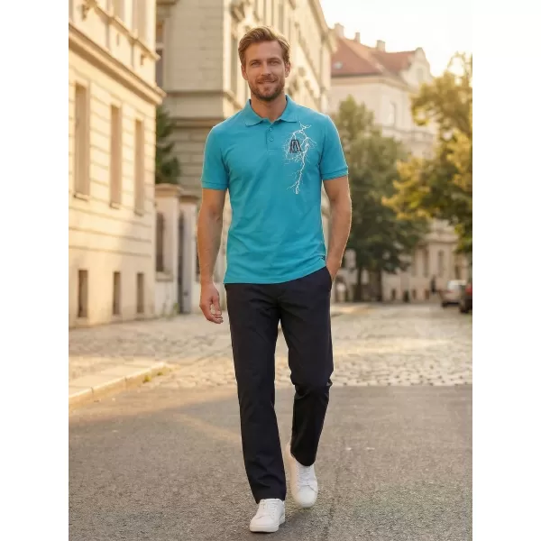  Pánské triko ALTISPORT CARRYOVER ALM027203 TYRKYSOVÁ 