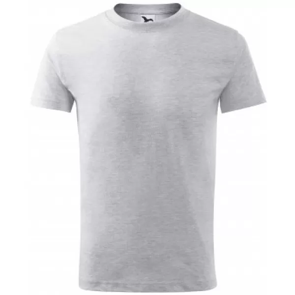  Dětské triko MALFINI CLASSIC NEW 135 SVĚTLE ŠEDÝ MELÍR 