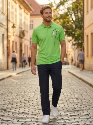 Pánské triko ALTISPORT CARRYOVER ALM027203 APPLE GREEN
