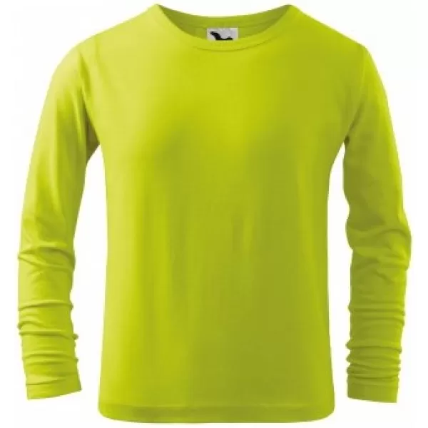  Dětské triko MALFINI FIT-T LS 121 LIMETKOVÁ 
