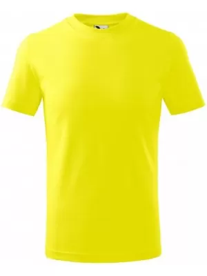 Dětské triko MALFINI BASIC 138 CITRONOVÁ