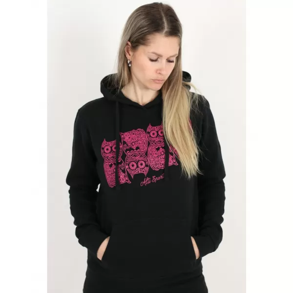  Dámská mikina ALTISPORT ALW005JN795 ČERNORŮŽOVÁ 
