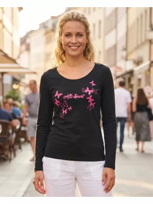 Dámské triko ALTISPORT CARRYOVER ALW011169 NAVY/RŮŽOVÁ