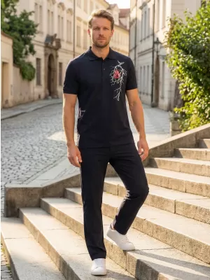 Pánské triko ALTISPORT CARRYOVER ALM027203 NAVY