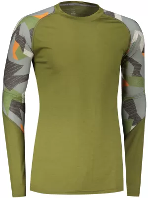 Pánské termo triko SENSOR MERINO IMPRESS 19200021 SAFARI/CAMO