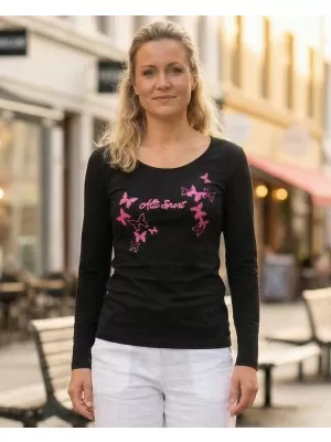 Dámské triko ALTISPORT CARRYOVER ALW011169 ČERNÁ