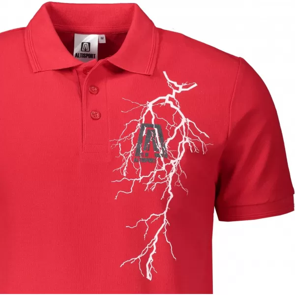  Pánské triko ALTISPORT CARRYOVER ALM027203 ČERVENÁ 