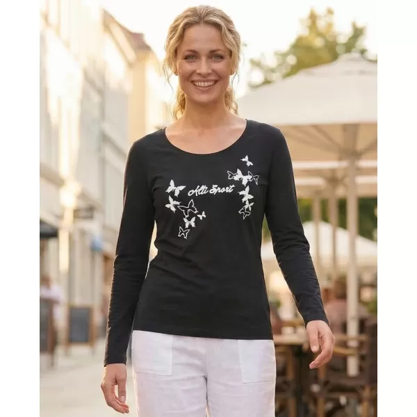  Dámské triko ALTISPORT CARRYOVER ALW011169 NAVY/BÍLÁ 