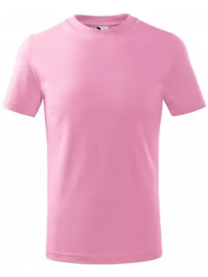Dětské triko MALFINI BASIC 138 RŮŽOVÁ