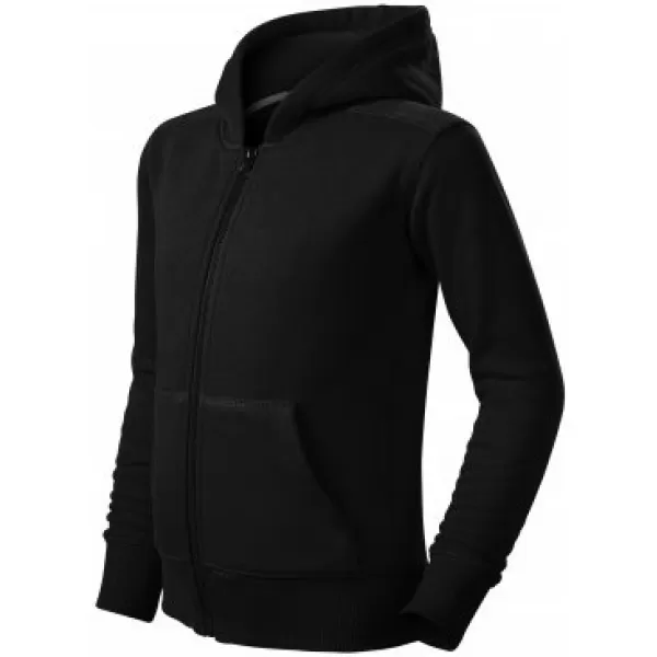  Dětská mikina MALFINI TRENDY ZIPPER 412 ČERNÁ 
