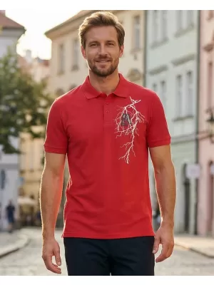 Pánské triko ALTISPORT CARRYOVER ALM027203 ČERVENÁ