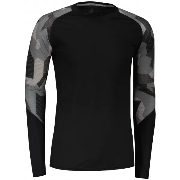  Pánské termo triko SENSOR MERINO IMPRESS 19200020 ČERNÁ/CAMO 