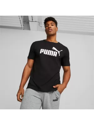 Pánské triko PUMA ESS LOGO TEE PUMA BLACK