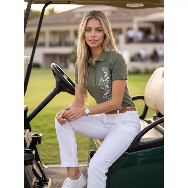  Dámské triko s límečkem ALTISPORT CARRYOVER ALW029210 KHAKI 