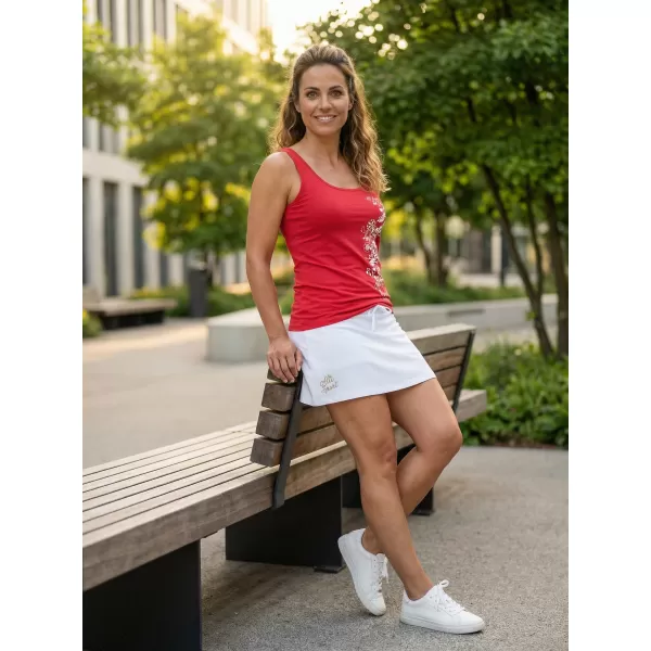  Dámské tílko ALTISPORT CARRYOVER ALW029136 ČERVENÁ 