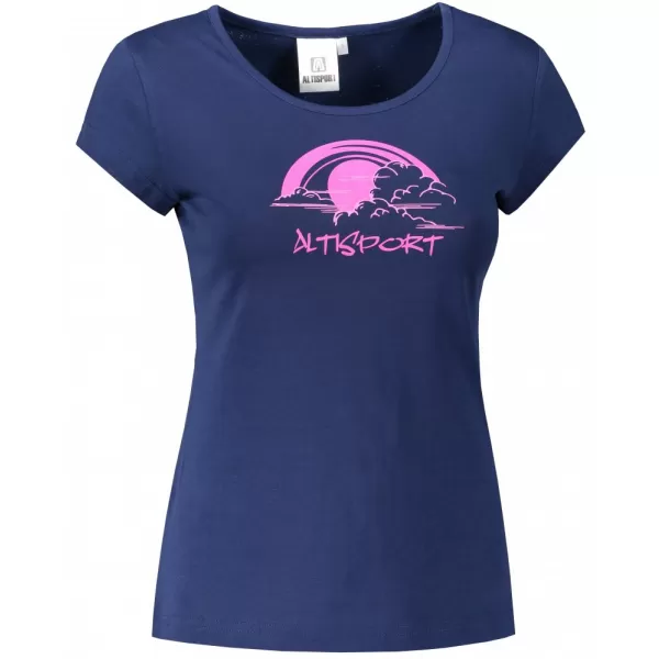  Dámské triko ALTISPORT ALW044122 PŮLNOČNÍ MODRÁ 