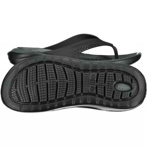  Dámské žabky CROCS LITERIDE FLIPS 205182-0DD BLACK/SLATE GREY 
