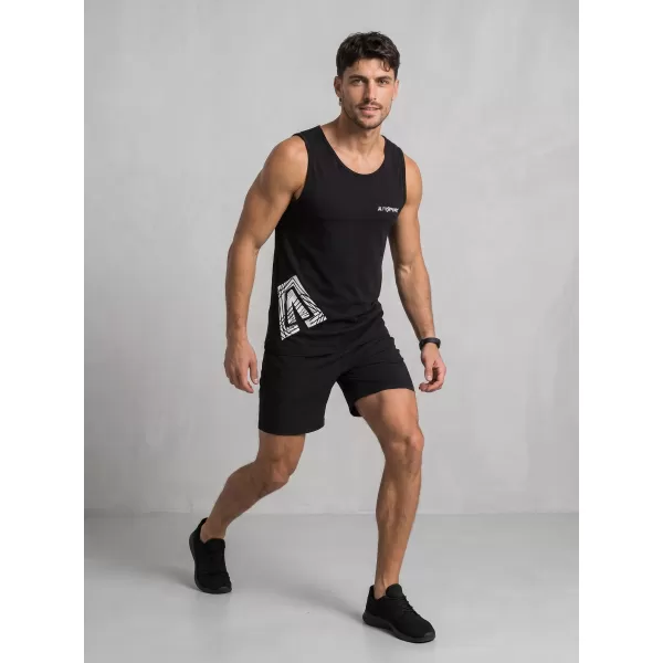 Pánské tílko ALTISPORT ALM013142 ČERNÁ 