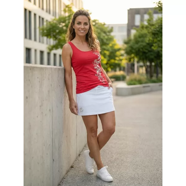  Dámské tílko ALTISPORT CARRYOVER ALW029136 ČERVENÁ 