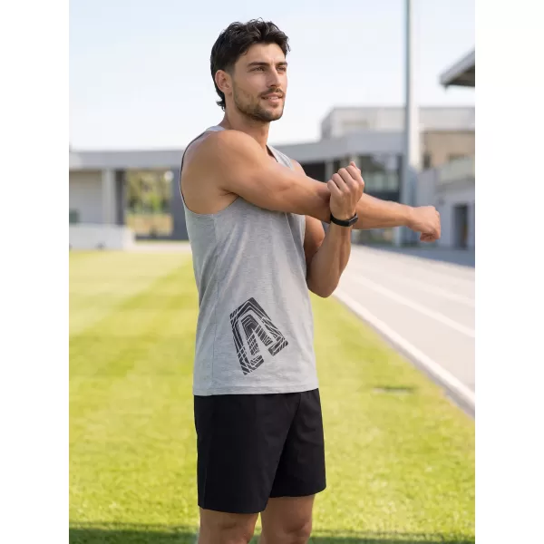  Pánské tílko ALTISPORT ALM013142 TMAVĚ ŠEDÝ MELÍR 