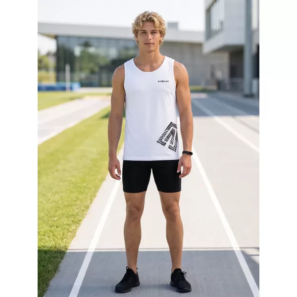  Pánské tílko ALTISPORT ALM013142 BÍLÁ 