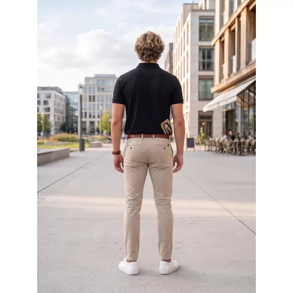  Pánské triko s límečkem ALTISPORT ALM013203 ČERNOZLATÁ 