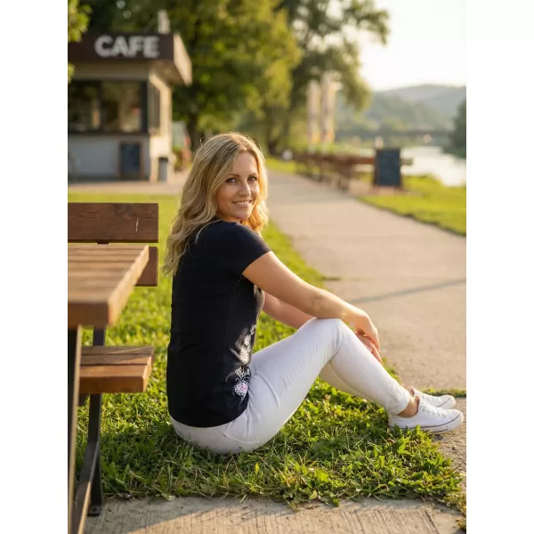  Dámské triko ALTISPORT ALW055122 NÁMOŘNÍ MODRÁ 