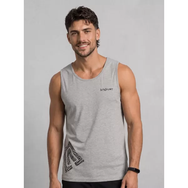  Pánské tílko ALTISPORT ALM013142 TMAVĚ ŠEDÝ MELÍR 