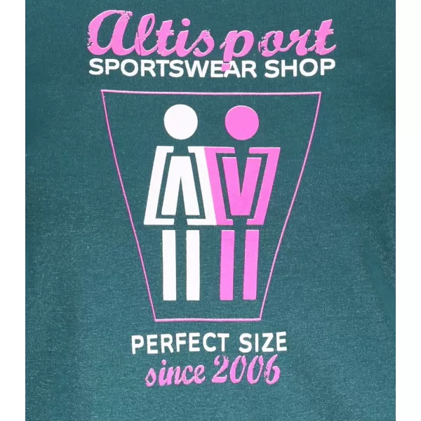  Dámské triko ALTISPORT ALW049122 PETROLEJOVÁ 