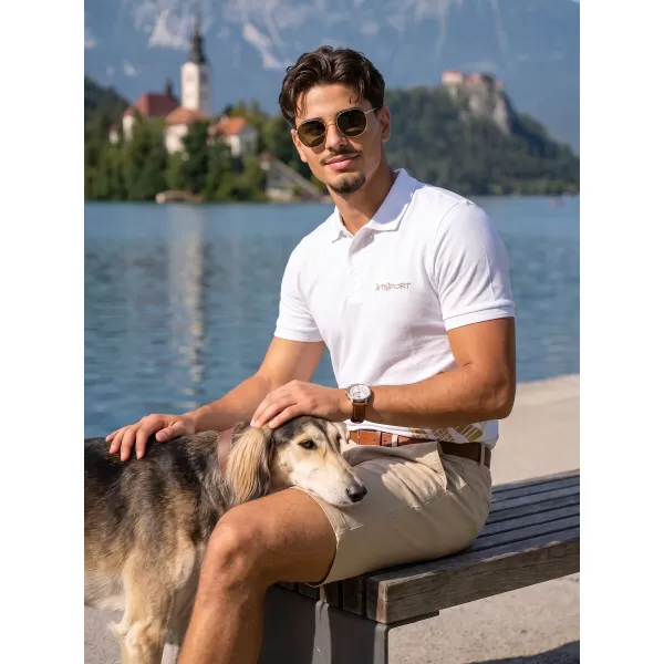  Pánské triko s límečkem ALTISPORT ALM013203 BÍLÁ 