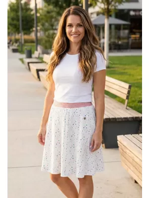 Dámská sukně KIXMI LOTTIE BÍLÁ