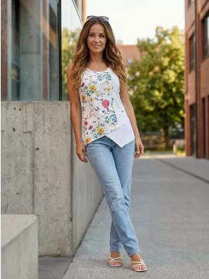Dámské tílko KIXMI LAURA BÍLÁ