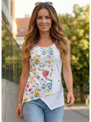 Dámské tílko KIXMI LAURA BÍLÁ