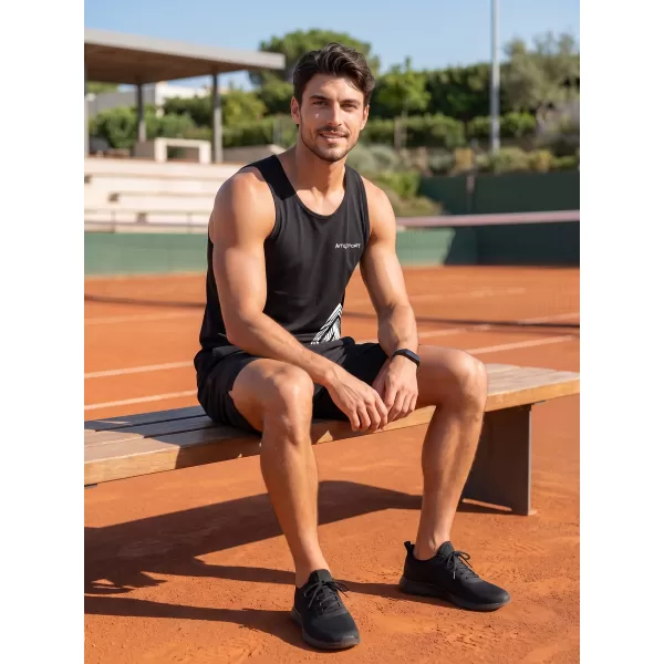  Pánské tílko ALTISPORT ALM013142 ČERNÁ 