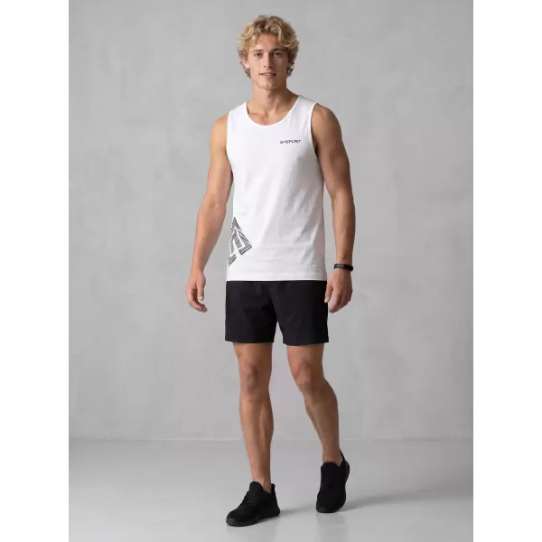  Pánské tílko ALTISPORT ALM013142 BÍLÁ 